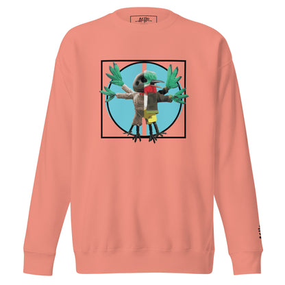 San Pedrito de Vitruvio - Unisex Premium Sweatshirt Embroidered logo sleeve
