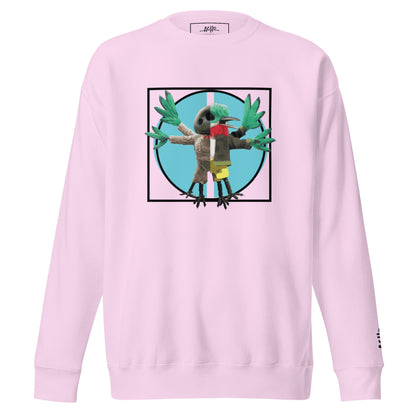 San Pedrito de Vitruvio - Unisex Premium Sweatshirt Embroidered logo sleeve